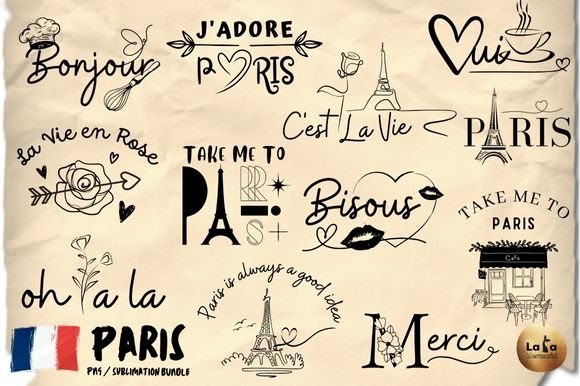 Download Paris in Love SVG/PNG Graphic Bundle - Graphic bundle Collection