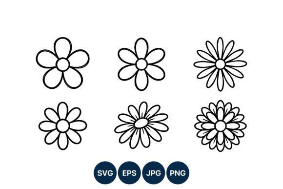 Download Simple Daisy Flower Icons - Icons Collection