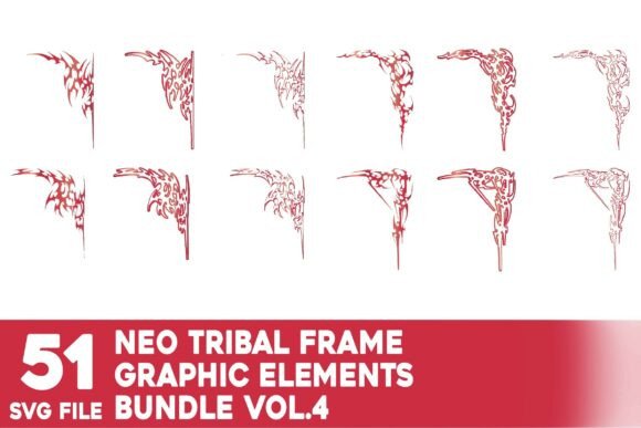 Download Neo Tribal Frame Graphic Bundle Vol.4 - Graphic bundle Collection