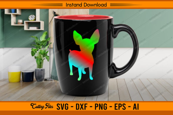 Download Chihuahua Rainbow Color Design - Color design Collection